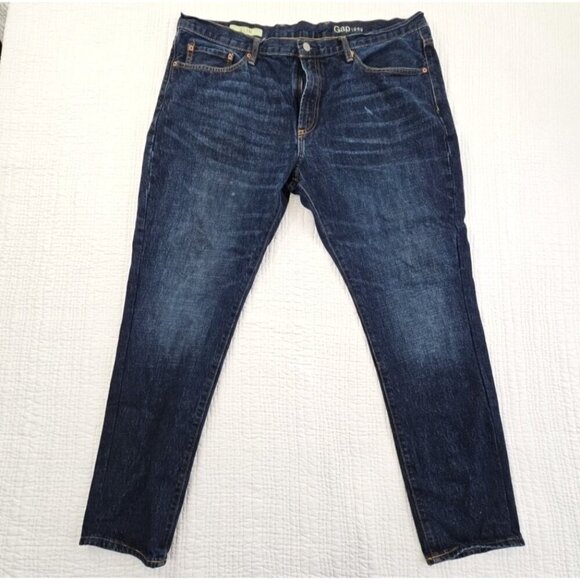 Gap 1969 Jeans Men's 40x30 Medium Wash Stretch Denim Straight Leg EUC Denimcore - Picture 1 of 16